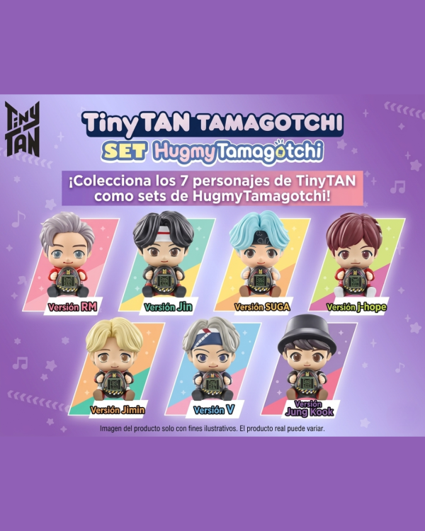 Tamagotchi Nano x BTS TinyTAN Hugmy Tamagotchi Suga