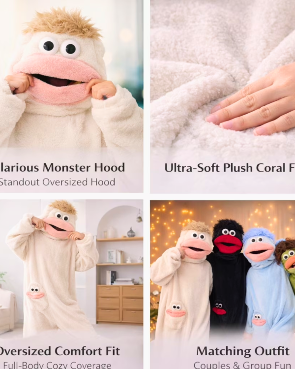 PIJAMA ONESIE DE MONSTRUO